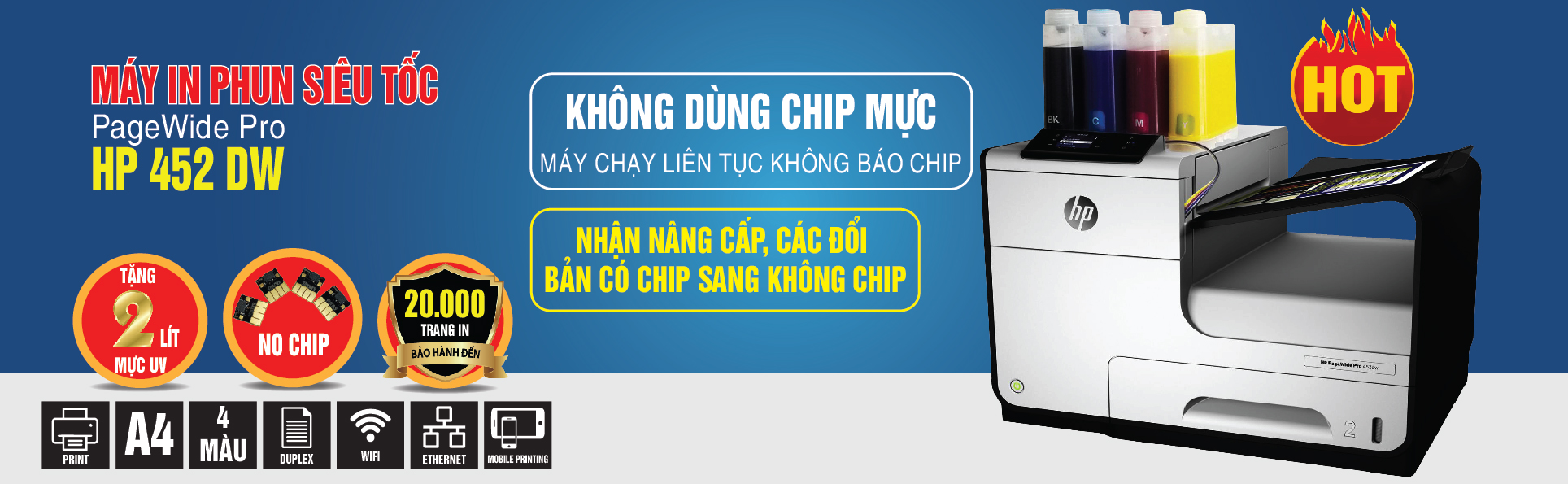 may in phun mau sieu toc HP 452DW tai hai duong